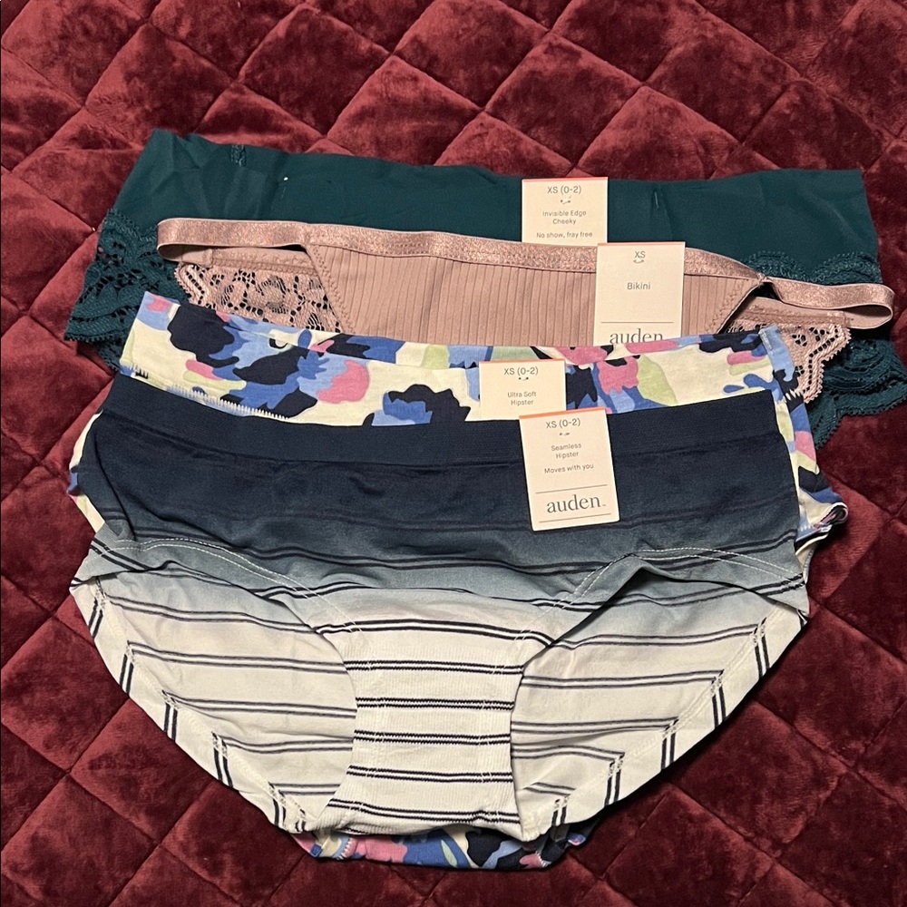 Auden Women's Panties Set - Floral, Striped, Solid